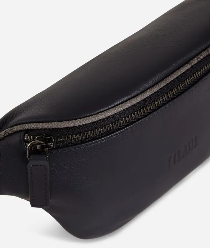 Man Backpacks and Belt Bags Alviero Martini Belt Bag Leather Blue