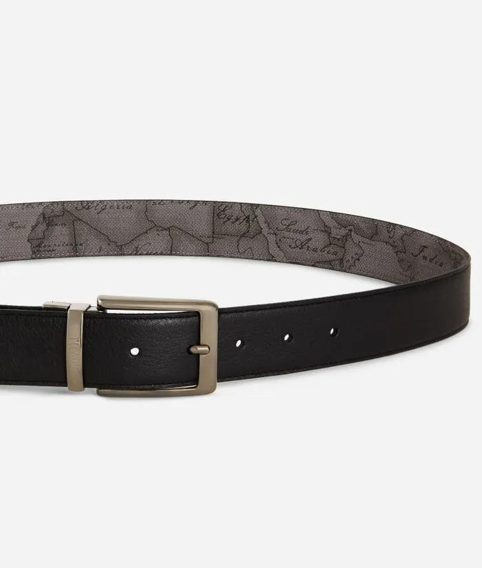 Man Belts Alviero Martini Belt Leather Grey