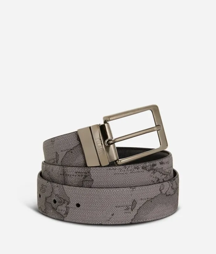 Man Belts Alviero Martini Belt Leather Grey