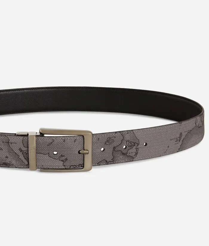Man Belts Alviero Martini Belt Leather Grey