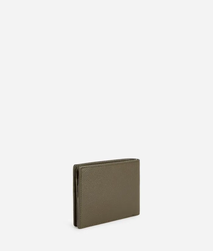 Man Wallets Alviero Martini Beta Leather Medium Wallet Military Green