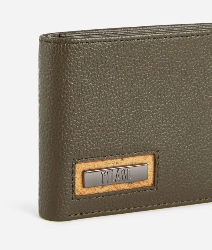 Man Wallets Alviero Martini Beta Leather Medium Wallet Military Green