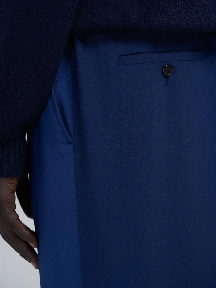 Marni Blue Colourblock Tropical Wool Trousers Cornflower Mens Trousers Marni Blue Colourblock Tropical Wool Trousers Cornflower Mens Trousers