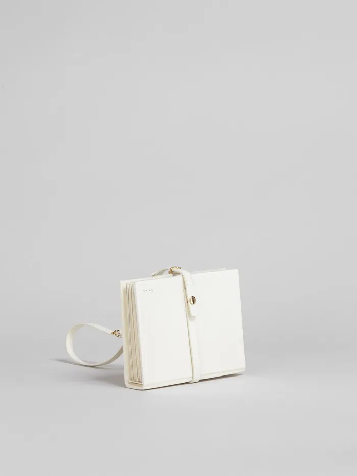 Marni Calf Leather Pouch Silk White Womens Handbags Marni Calf Leather Pouch Silk White Womens Handbags