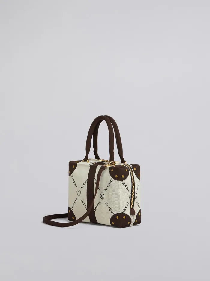 Marni Cubic Bag In White Gram Trompel039il Jacquard Silk White Womens Handbags Marni Cubic Bag In White Gram Trompel039il Jacquard Silk White Womens Handbags