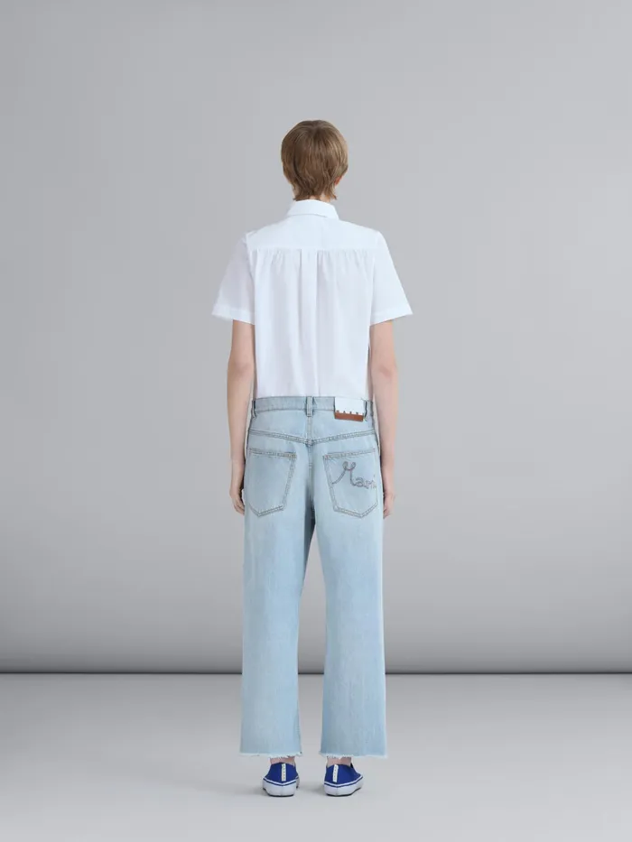 Marni Daisy Denim Pants Arctic Womens Pants Marni Daisy Denim Pants Arctic Womens Pants