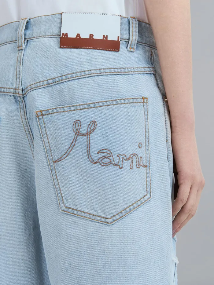 Marni Daisy Denim Pants Arctic Womens Pants Marni Daisy Denim Pants Arctic Womens Pants
