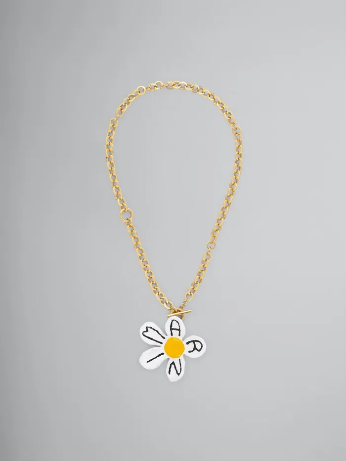 Marni Daisy Necklace Lily White Womens Necklaces