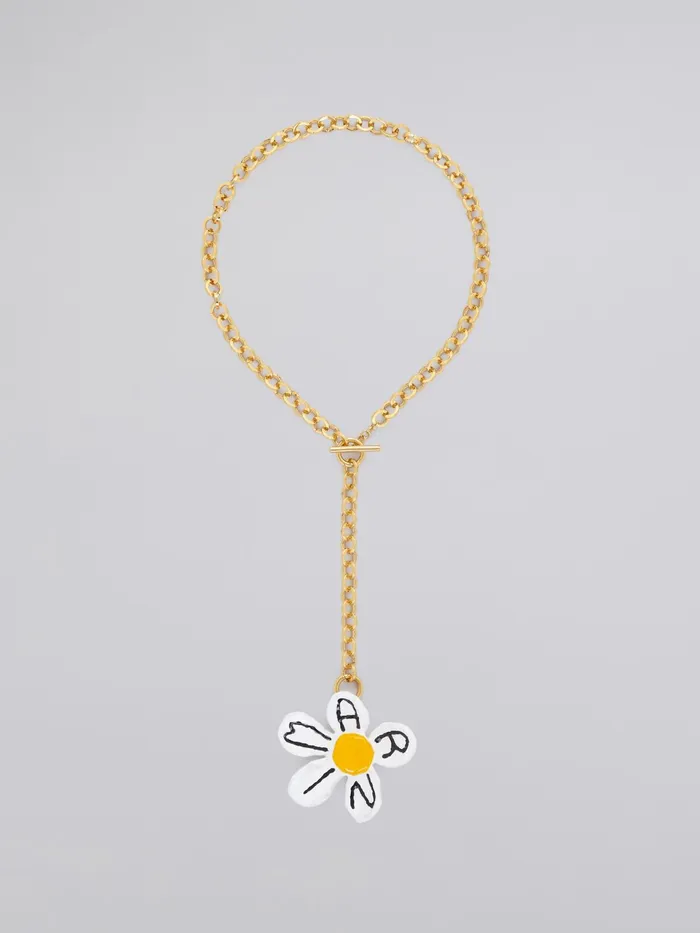Marni Daisy Necklace Lily White Womens Necklaces Marni Daisy Necklace Lily White Womens Necklaces