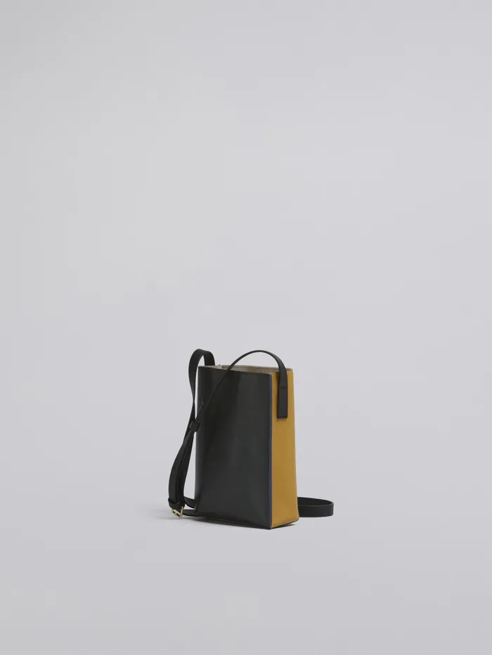 Marni Museo Soft Nano Bag In Yellow And Green Leather Saffron Womens Crossbody Bags Marni Museo Soft Nano Bag In Yellow And Green Leather Saffron Womens Crossbody Bags