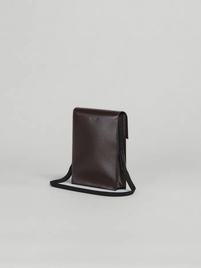 Marni Sky Blue And Brown Tribeca Messenger Bag Azure Mens Shoulder Bags Marni Sky Blue And Brown Tribeca Messenger Bag Azure Mens Shoulder Bags