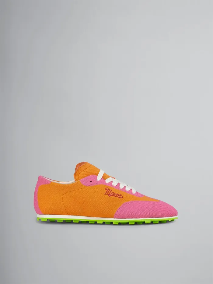 Marni Stretch Jacquard Pebble Sneaker Light Orange Womens Sneakers