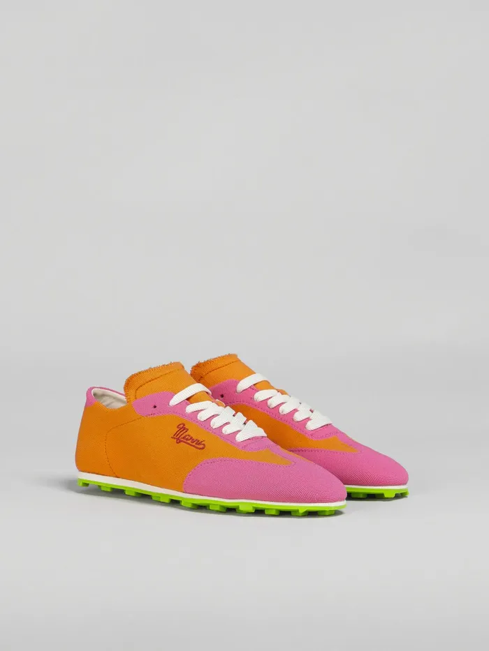 Marni Stretch Jacquard Pebble Sneaker Light Orange Womens Sneakers Marni Stretch Jacquard Pebble Sneaker Light Orange Womens Sneakers