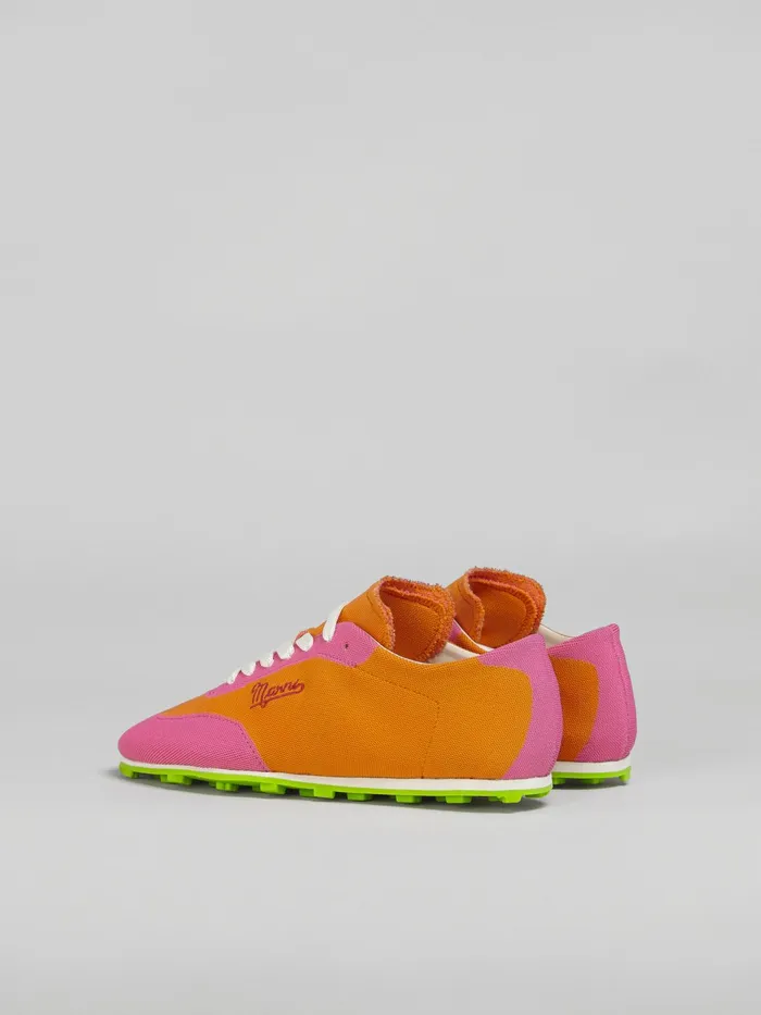Marni Stretch Jacquard Pebble Sneaker Light Orange Womens Sneakers Marni Stretch Jacquard Pebble Sneaker Light Orange Womens Sneakers