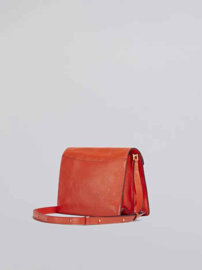 Marni Trunk Soft Large Bag In Orange Leather Tulip Womens Crossbody Bags Marni Trunk Soft Large Bag In Orange Leather Tulip Womens Crossbody Bags