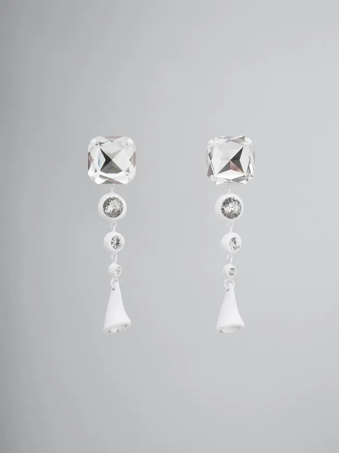 Marni Twinkle Drop Earrings Lily White Womens Earrings