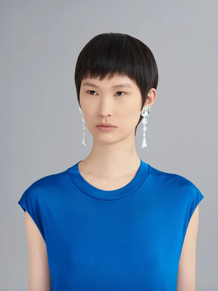 Marni Twinkle Drop Earrings Lily White Womens Earrings Marni Twinkle Drop Earrings Lily White Womens Earrings