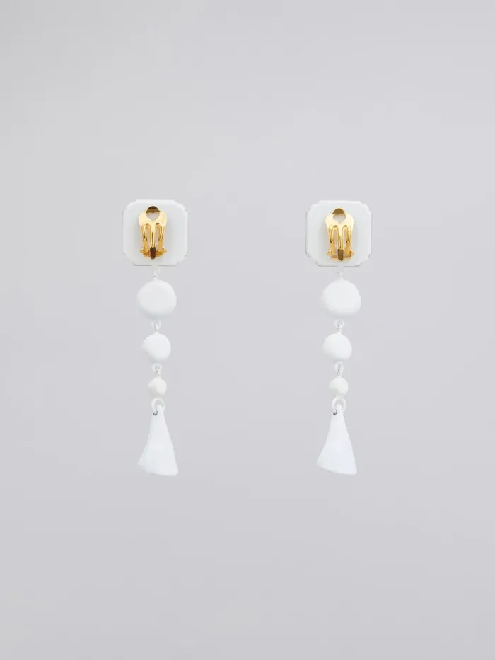 Marni Twinkle Drop Earrings Lily White Womens Earrings Marni Twinkle Drop Earrings Lily White Womens Earrings