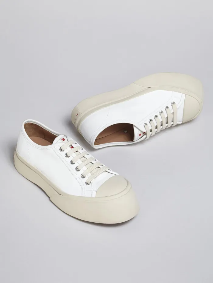 Marni White Nappa Leather Pablo Laceup Sneaker Lily White Womens Sneakers Marni White Nappa Leather Pablo Laceup Sneaker Lily White Womens Sneakers