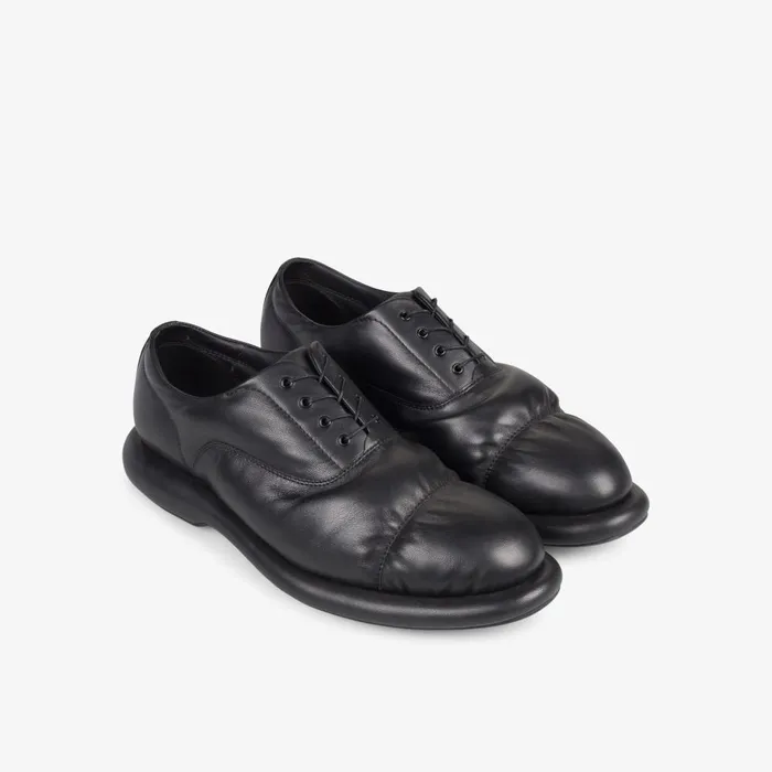 Martine Rose Mens Oxford 1 Black Leather Men Clarks Casual Dress Shoes