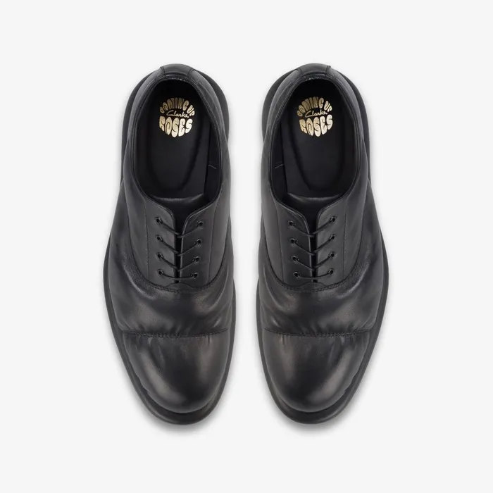 Martine Rose Mens Oxford 1 Black Leather Men Clarks Casual Dress Shoes