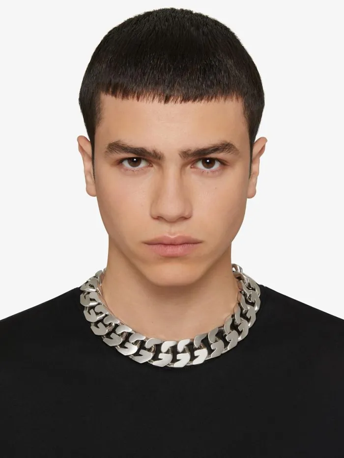Medium G Chain Necklace In Metal Silvery WomenMen Givenchy Jewelry