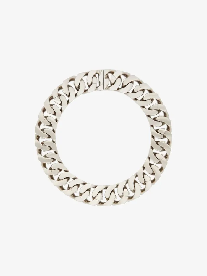 Medium G Chain Necklace In Metal Silvery WomenMen Givenchy Jewelry