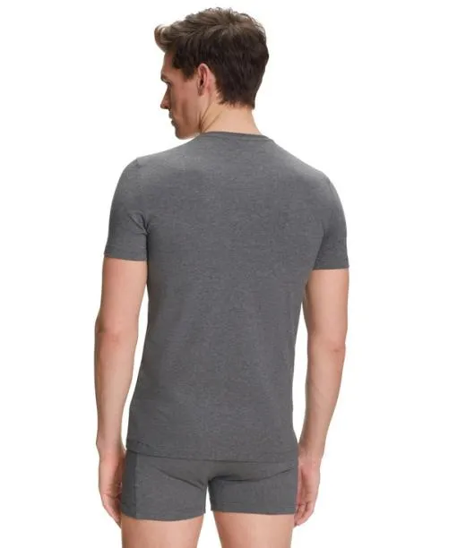 Men 2Pack Men TShirt Vneck Daily Comfort Dark Grey FALKE Shirts