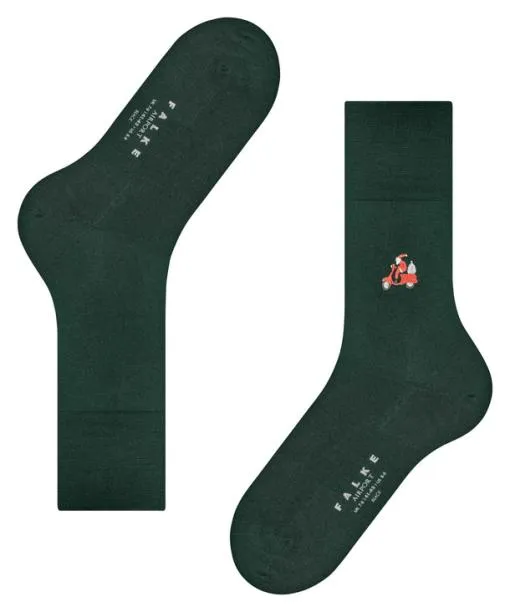Men Airport Driving Santa Men Socks Hunter Green FALKE Socks