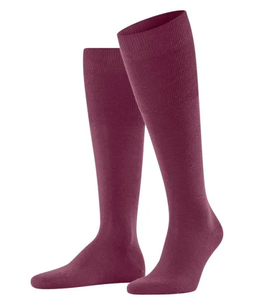 Men Airport Men Kneehigh Socks Red Plum FALKE Knee High Socks