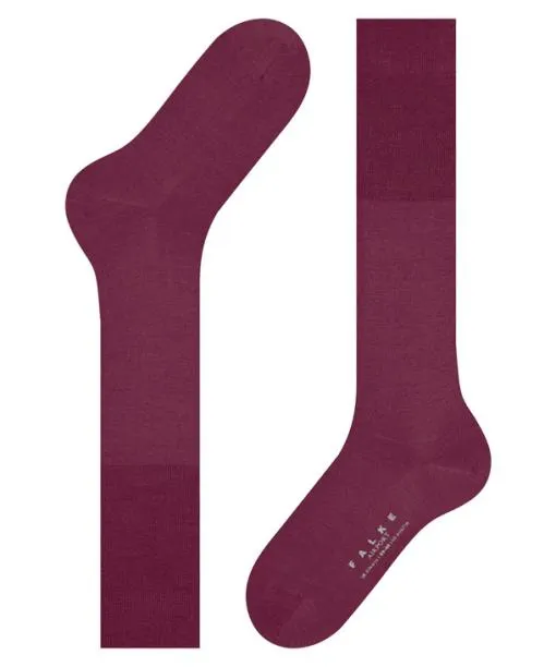 Men Airport Men Kneehigh Socks Red Plum FALKE Knee High Socks