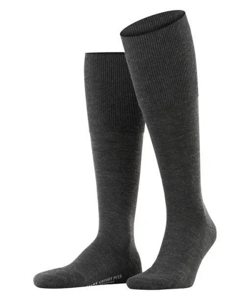 Men Airport Plus Men Kneehigh Socks Anthramel FALKE Knee High Socks