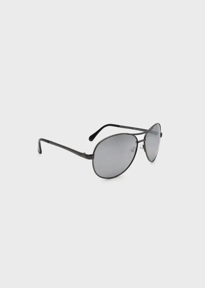 Men Aviator Sunglasses With Light Silver Flash Lens Gunmetal Buffalo David Bitton Sunglasses Men Aviator Sunglasses With Light Silver Flash Lens Gunmetal Buffalo David Bitton Sunglasses