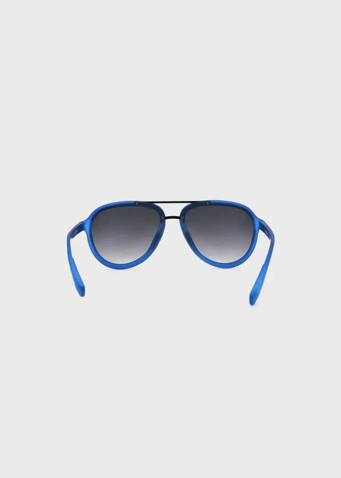 Men Aviator Sunglasses With Navy Blue Frame True Blue Buffalo David Bitton Sunglasses
