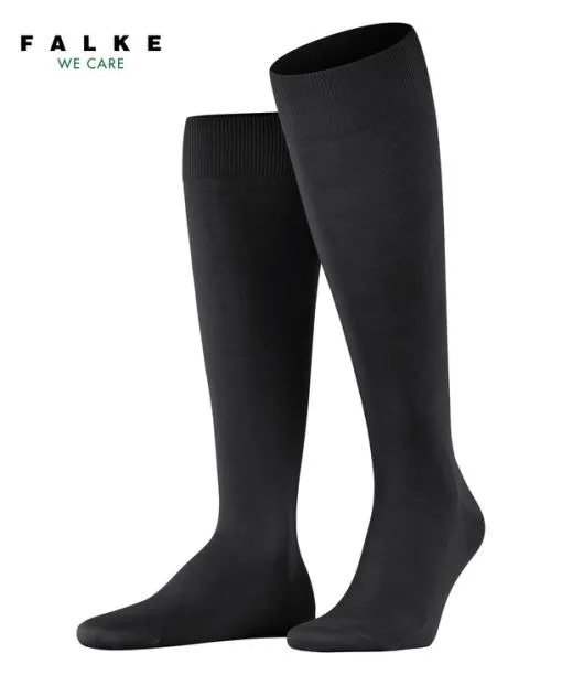 Men ClimaWool Men Kneehigh Socks Black FALKE Knee High Socks
