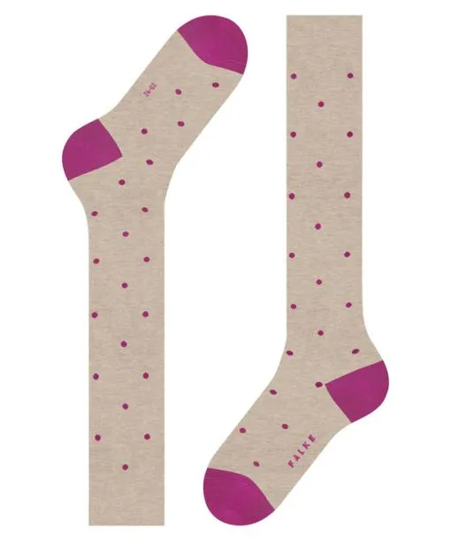 Men Dot Men Kneehigh Socks Pebble Mel FALKE Knee High Socks