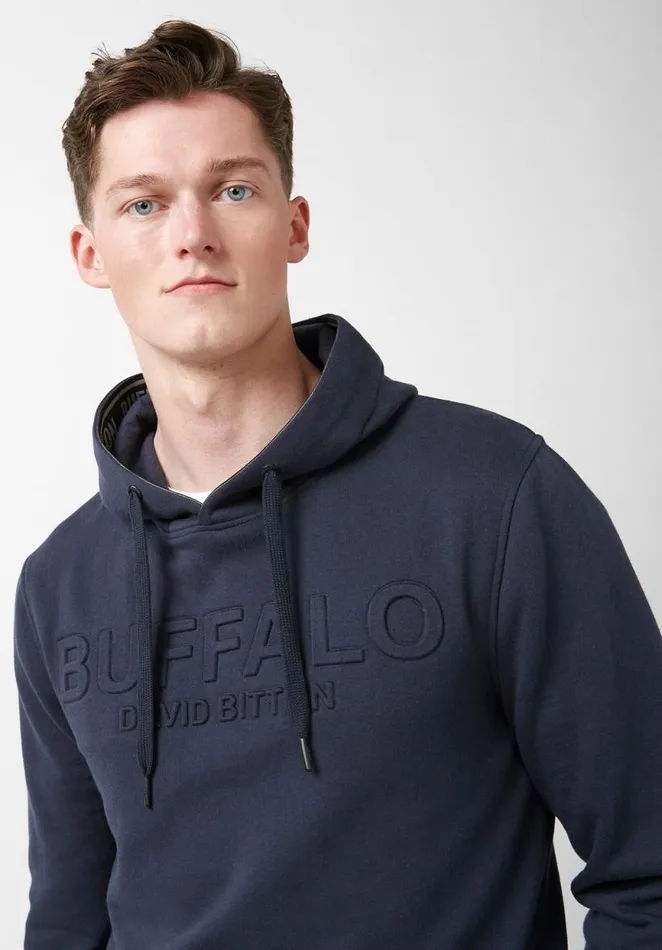 Men Fadol Whale Men039s Fleece Hoodie Whale Buffalo David Bitton Sweatshirts and Hoodies