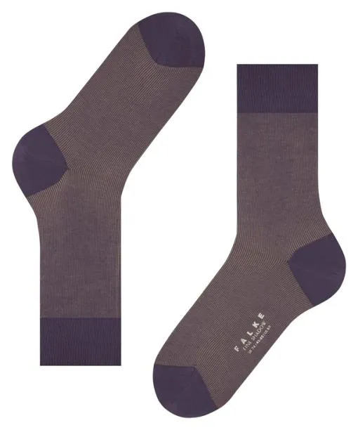 Men Fine Shadow Men Socks Amethyst FALKE Socks