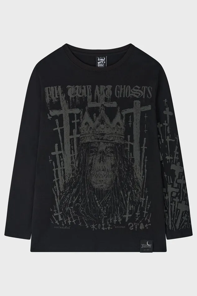 Men Graphic Tops Killstar Diablo Doom Long Sleeved Top