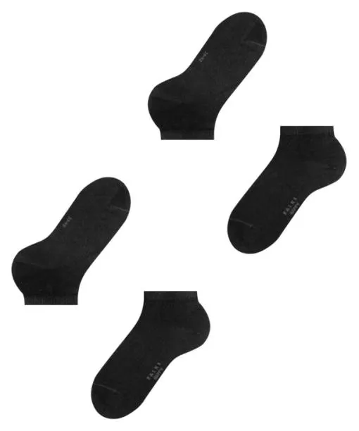 Men Happy 2Pack Men Sneaker Socks Black FALKE Ankle Socks