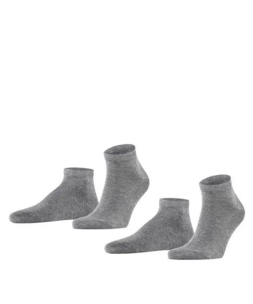 Men Happy 2Pack Men Sneaker Socks Light Greymel FALKE Ankle Socks