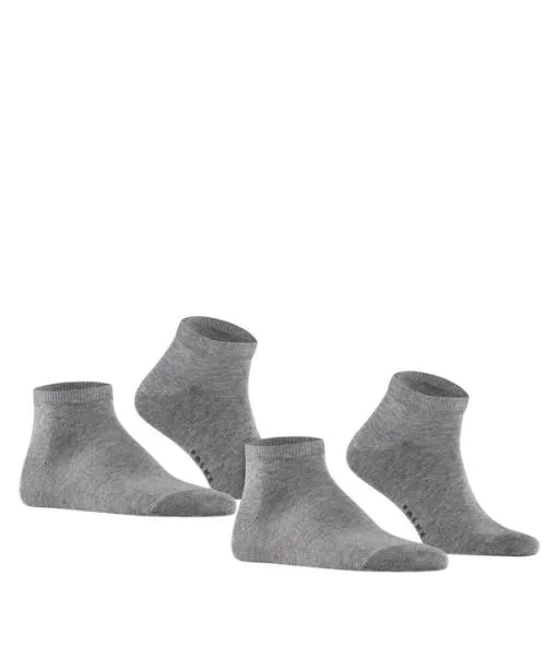 Men Happy 2Pack Men Sneaker Socks Light Greymel FALKE Ankle Socks