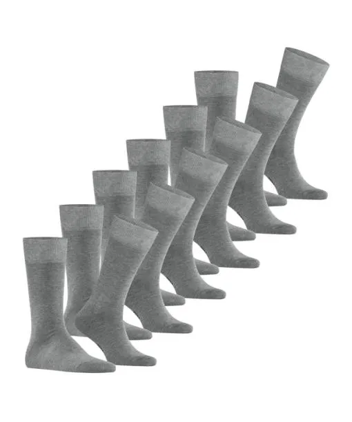 Men Happy 6Pack Men Socks Light Greymel FALKE Socks
