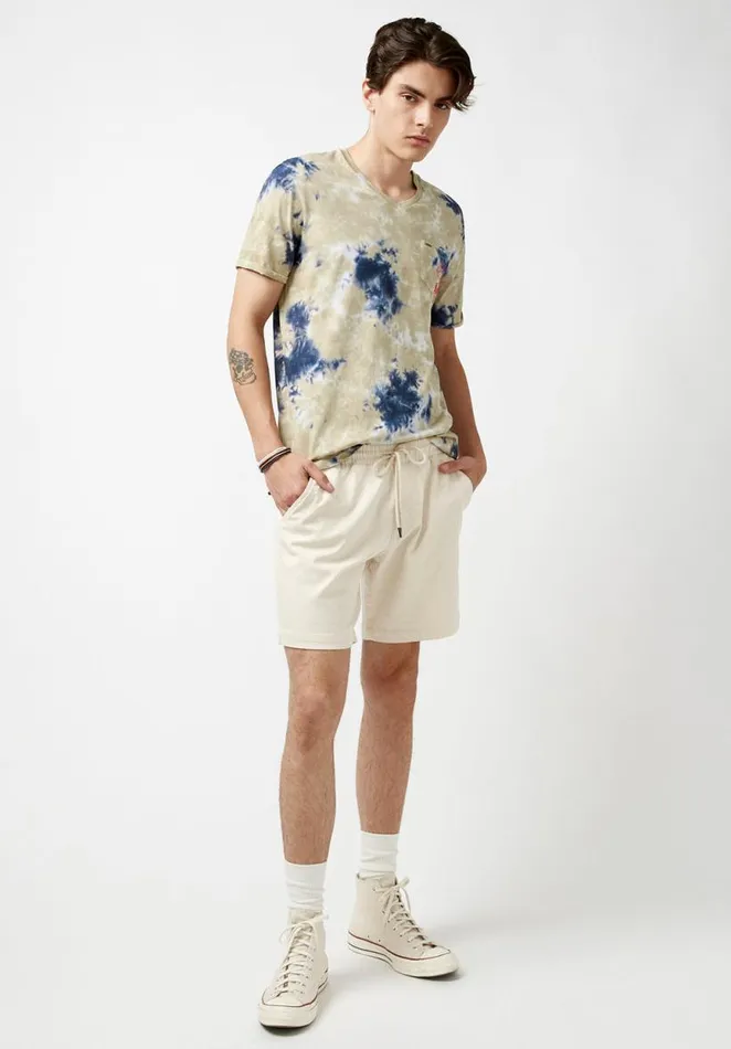 Men Higgers Cotton Twill Blend Army Green Shorts Army Green Buffalo David Bitton Shorts