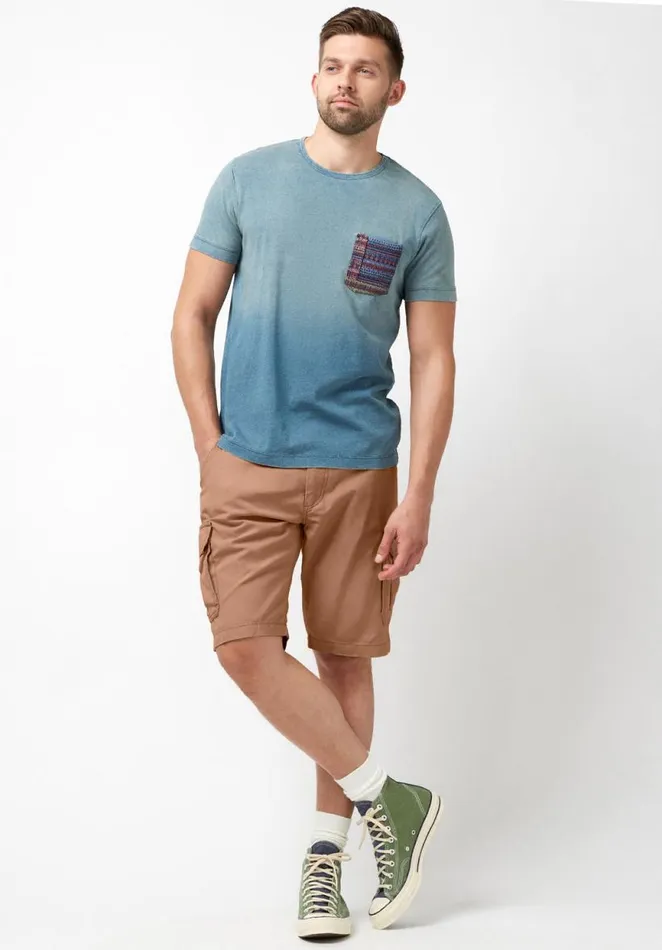 Men Hormoz Cotton Cargo Shorts Charcoal Buffalo David Bitton Shorts