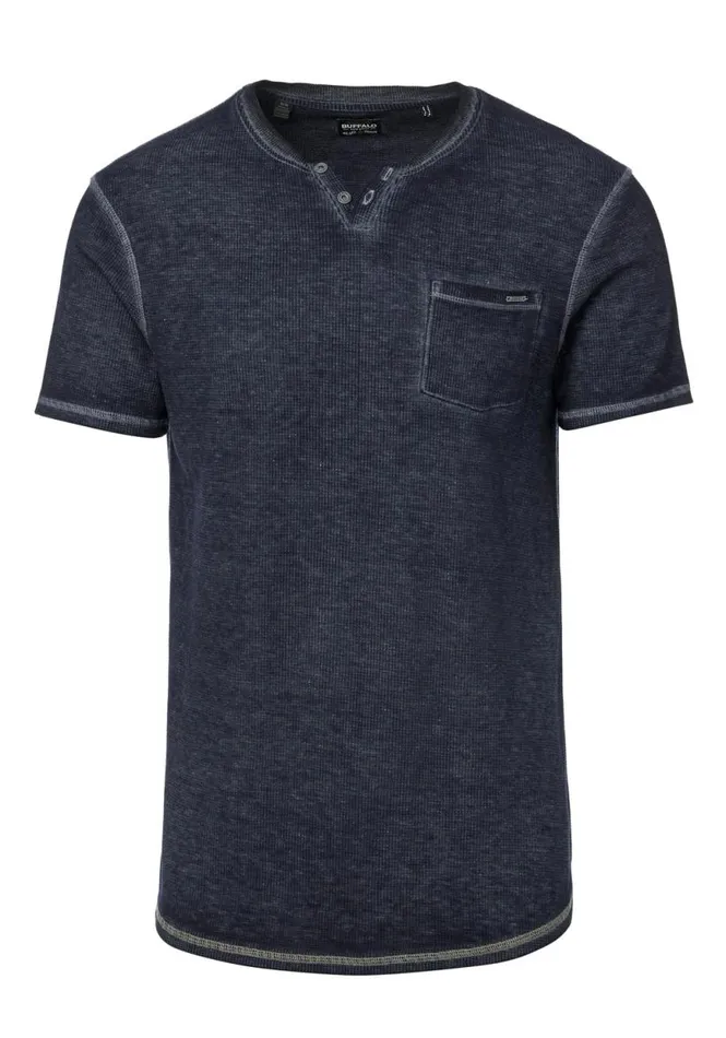 Men Kadya Waffle Knit White TShirt Milk Buffalo David Bitton Tops and Tees