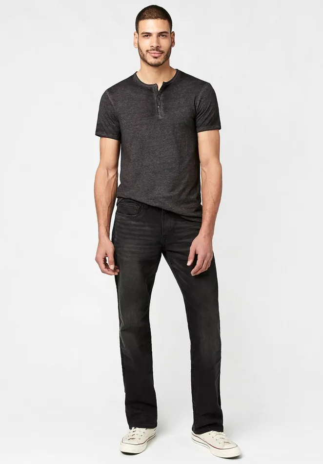 Men Kasum Buttoned Henley TShirt Ardent Buffalo David Bitton Tops and Tees