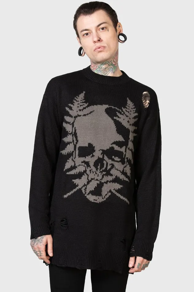 Men Knitwear Killstar Cause Fear Knit Sweater