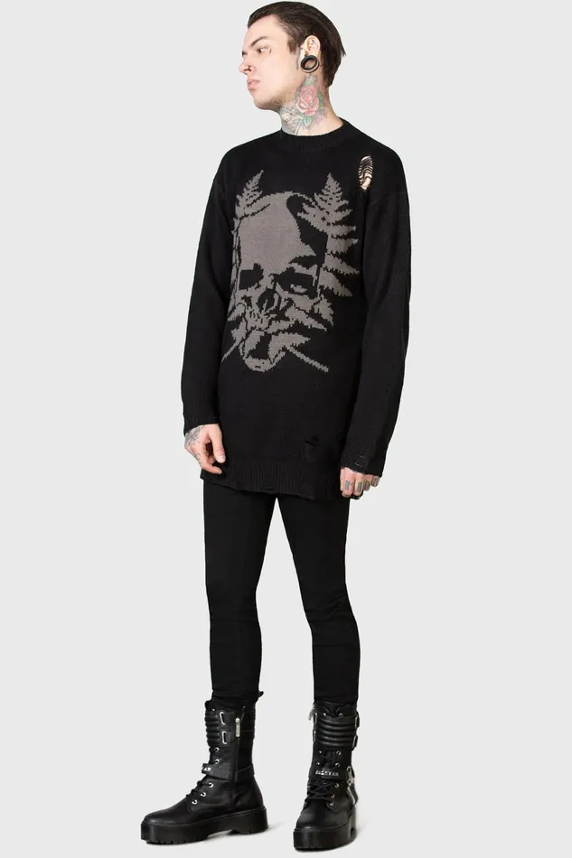 Men Knitwear Killstar Cause Fear Knit Sweater
