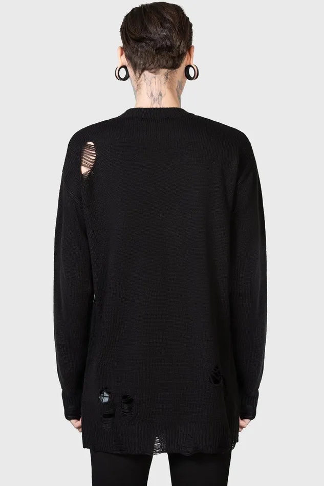 Men Knitwear Killstar Cause Fear Knit Sweater